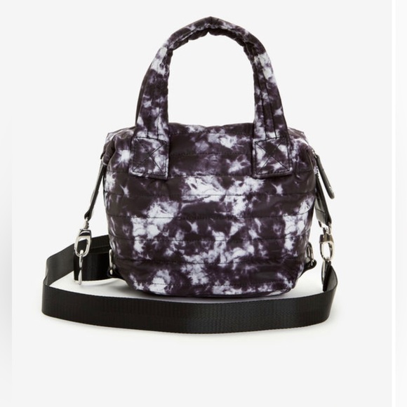 Sondra Roberts Squared | Mini Tote Bag | Tie Dye / Black White - Picture 5 of 5